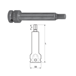 Casa si Gradina - Constructii - Scule de mana si unelte - Chei si truse chei - Cap cheie tubulara de impact 3/4'' cu profil hexagon exterior, o piesa, lung 100 mm 14 - Infinity.ro
