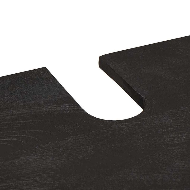 Casa si Gradina - Mobilier - Seturi de mobilier - Seturi baie - Set dulap baie cu sertar cu usa 4 pcs Negru Lemn de mango solid - Infinity.ro