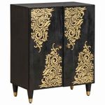 Casa si Gradina - Mobilier - Dulapuri si sifoniere - Dulapuri - Set dulap baie 3 pcs Negru 180 x 33 x 75 cm Lemn de mango solid - Infinity.ro