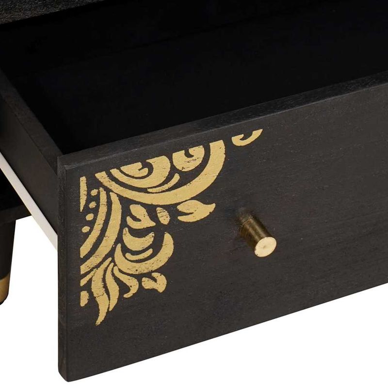 Casa si Gradina - Mobilier - Dulapuri si sifoniere - Dulapuri - Set dulap baie 3 pcs Negru 180 x 33 x 75 cm Lemn de mango solid - Infinity.ro