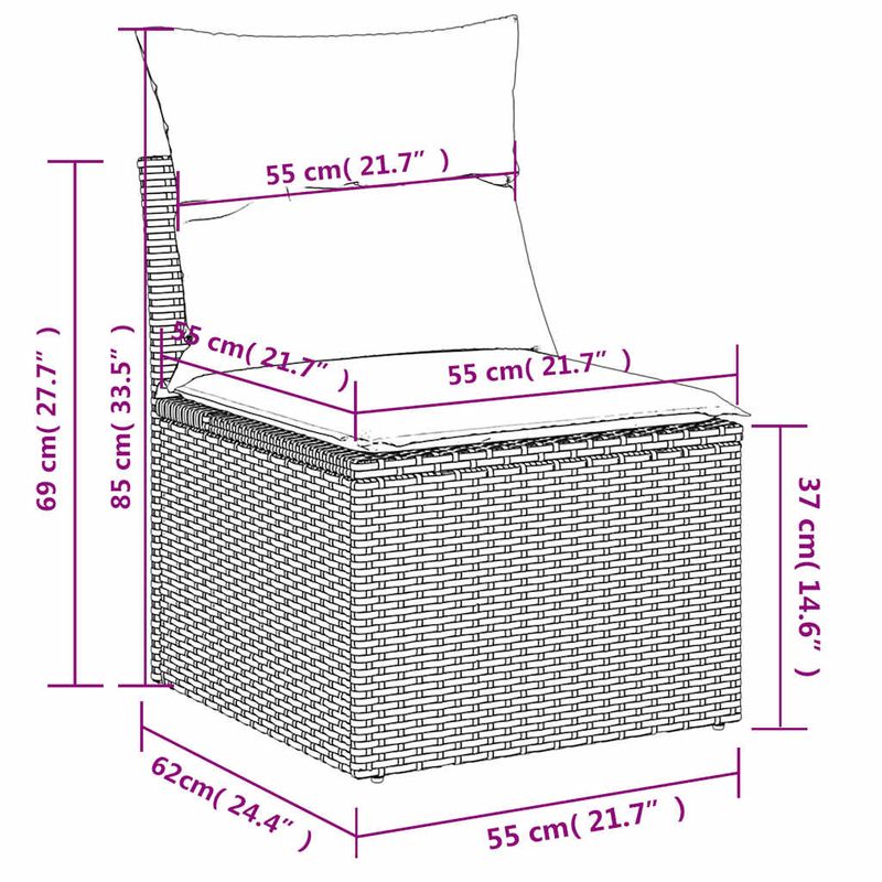 Casa si Gradina - Gradina si terasa - Mobilier exterior - Seturi mobila gradina - Set mobilier de gradina cu perne, 4 piese, negru, poliratan - Infinity.ro