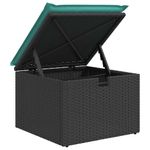 Casa si Gradina - Gradina si terasa - Mobilier exterior - Seturi mobila gradina - Set mobilier de gradina cu perne, 4 piese, negru, poliratan - Infinity.ro
