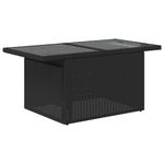 Casa si Gradina - Gradina si terasa - Mobilier exterior - Seturi mobila gradina - Set canapele gradina perne 7 piese negru, poliratan/lemn acacia - Infinity.ro