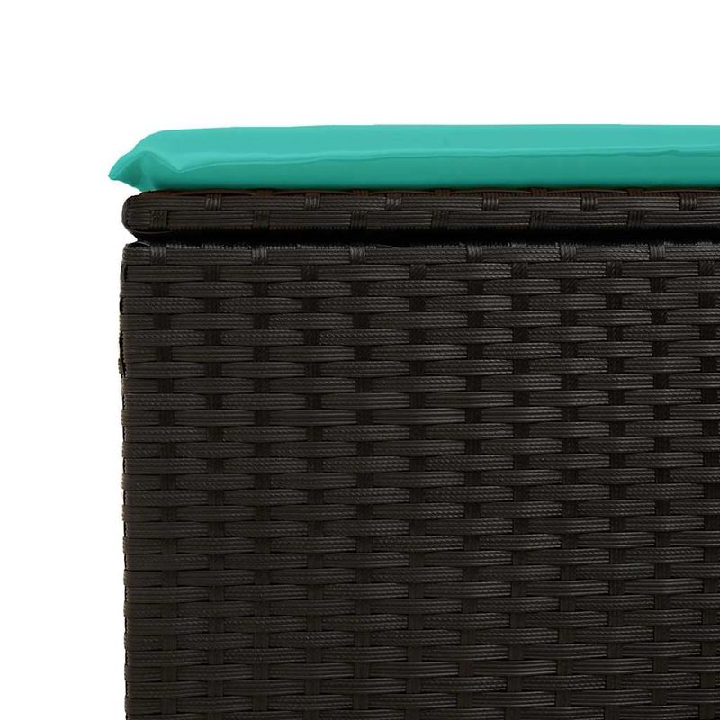 Casa si Gradina - Gradina si terasa - Mobilier exterior - Seturi mobila gradina - Set canapele gradina perne 7 piese negru, poliratan/lemn acacia - Infinity.ro