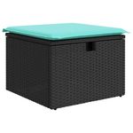 Casa si Gradina - Gradina si terasa - Mobilier exterior - Seturi mobila gradina - Set canapele de gradina cu perne, 7 piese, negru, poliratan - Infinity.ro