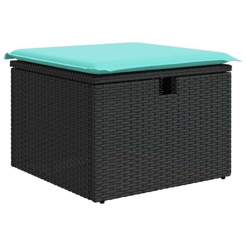 Casa si Gradina - Gradina si terasa - Mobilier exterior - Seturi mobila gradina - Set mobilier de gradina cu perne, 4 piese, negru, poliratan - Infinity.ro