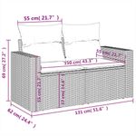 Casa si Gradina - Gradina si terasa - Mobilier exterior - Seturi mobila gradina - Set mobilier de gradina cu perne, 6 piese, negru, poliratan - Infinity.ro