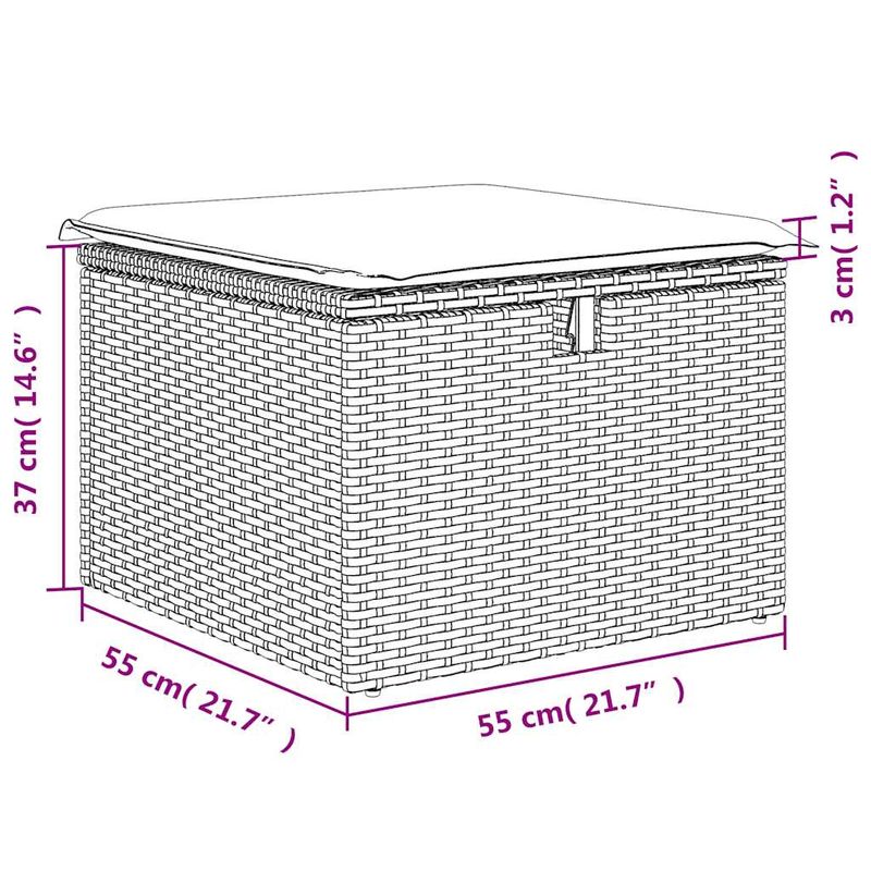Casa si Gradina - Gradina si terasa - Mobilier exterior - Seturi mobila gradina - Set mobilier de gradina cu perne, 6 piese, negru, poliratan - Infinity.ro
