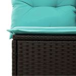 Casa si Gradina - Gradina si terasa - Mobilier exterior - Seturi mobila gradina - Set mobilier de gradina cu perne, 6 piese, negru, poliratan - Infinity.ro