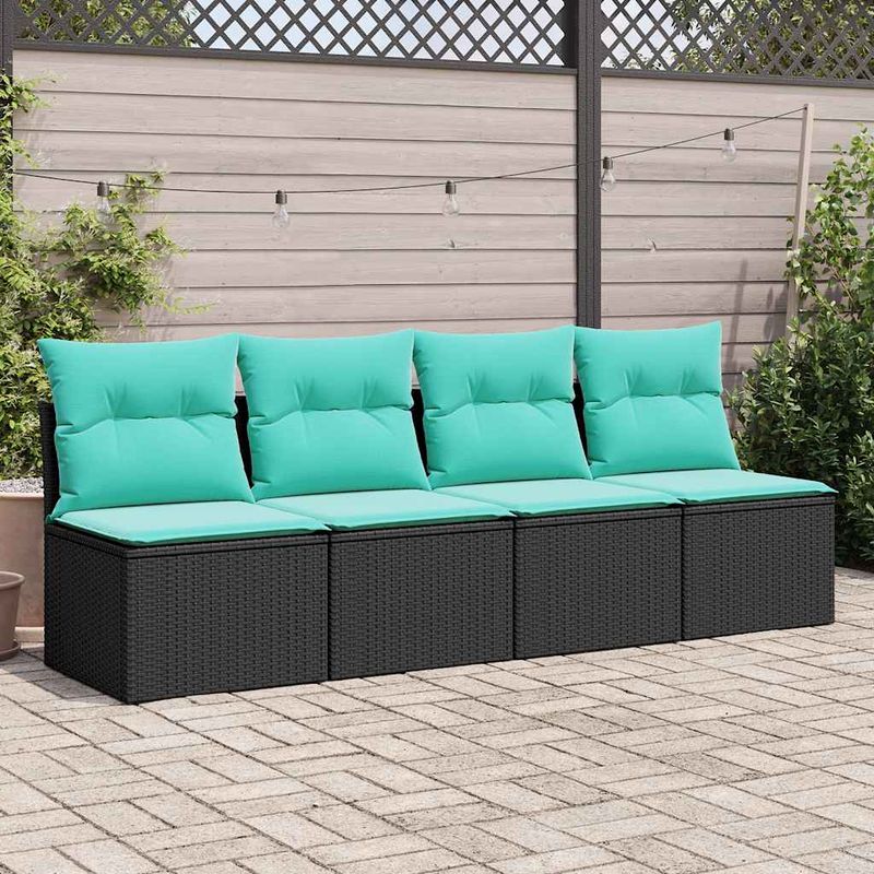 Casa si Gradina - Gradina si terasa - Mobilier exterior - Seturi mobila gradina - Set mobilier de gradina cu perne, 2 piese poliratan/lemn acacia - Infinity.ro