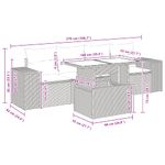 Casa si Gradina - Gradina si terasa - Mobilier exterior - Seturi mobila gradina - Set mobilier de gradina cu perne, 5 piese,poliratan/lemn acacia - Infinity.ro