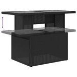 Casa si Gradina - Gradina si terasa - Mobilier exterior - Seturi mobila gradina - Set canapele gradina perne 7 piese negru, poliratan/lemn acacia - Infinity.ro