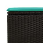 Casa si Gradina - Gradina si terasa - Mobilier exterior - Seturi mobila gradina - Set canapele gradina perne 7 piese negru, poliratan/lemn acacia - Infinity.ro