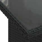 Casa si Gradina - Gradina si terasa - Mobilier exterior - Seturi mobila gradina - Set canapele gradina perne 7 piese negru, poliratan/lemn acacia - Infinity.ro