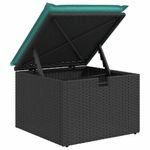 Casa si Gradina - Gradina si terasa - Mobilier exterior - Seturi mobila gradina - Set canapele gradina perne 7 piese negru, poliratan/lemn acacia - Infinity.ro