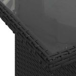 Casa si Gradina - Gradina si terasa - Mobilier exterior - Seturi mobila gradina - Set canapele gradina perne 7 piese negru, poliratan/lemn acacia - Infinity.ro