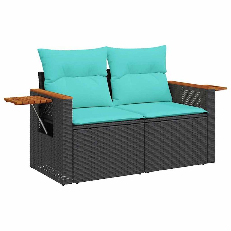 Casa si Gradina - Gradina si terasa - Mobilier exterior - Seturi mobila gradina - Set canapele de gradina cu perne, 7 piese, maro, poliratan - Infinity.ro