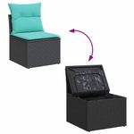 Casa si Gradina - Gradina si terasa - Mobilier exterior - Seturi mobila gradina - Set canapele de gradina cu perne, 7 piese, maro, poliratan - Infinity.ro
