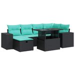 Casa si Gradina - Gradina si terasa - Mobilier exterior - Seturi mobila gradina - Set canapele gradina cu perne 7 piese gri poliratan/lemn acacia - Infinity.ro