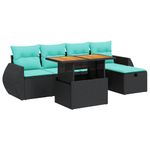Casa si Gradina - Gradina si terasa - Mobilier exterior - Seturi mobila gradina - Set canapele de gradina cu perne, 6 piese, maro, poliratan - Infinity.ro