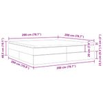 Casa si Gradina - Mobilier - Paturi si accesorii - Paturi - Pat cu saltea si spatiu de depozitare Alb 200 x 200 cm - Infinity.ro