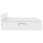 Casa si Gradina - Mobilier - Paturi si accesorii - Paturi - Pat cu storage cu saltea Alb pur 200 x 200 cm Piele artificiala - Infinity.ro