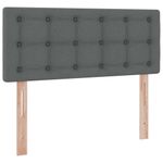 Casa si Gradina - Mobilier - Paturi si accesorii - Paturi - Pat cu saltea si spatiu de depozitare Gri inchis 120 x 190 cm - Infinity.ro