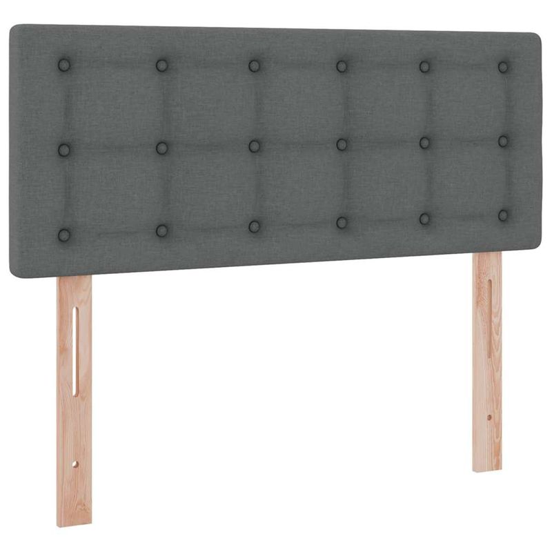 Casa si Gradina - Mobilier - Paturi si accesorii - Paturi - Pat cu saltea si spatiu de depozitare Gri inchis 120 x 190 cm - Infinity.ro