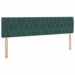Casa si Gradina - Mobilier - Paturi si accesorii - Paturi - Pat cu storage cu saltea Verde inchis 160 x 200 cm Catifea - Infinity.ro