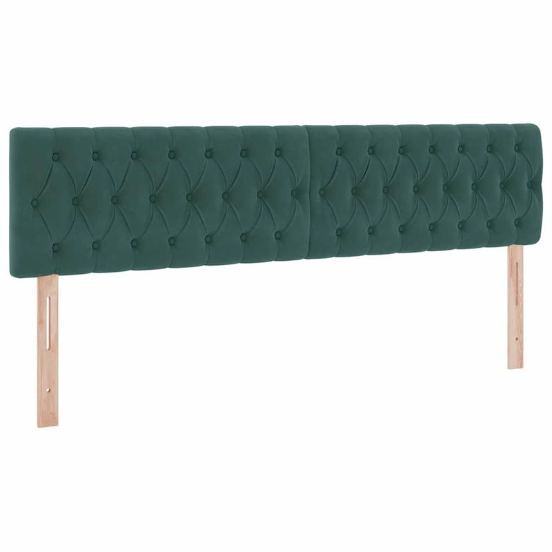 Casa si Gradina - Mobilier - Paturi si accesorii - Paturi - Pat cu storage cu saltea Verde inchis 160 x 200 cm Catifea - Infinity.ro