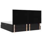 Casa si Gradina - Mobilier - Paturi si accesorii - Paturi - Pat cu saltea si LED cu saltea Negru 200 x 200 cm Catifea - Infinity.ro