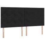 Casa si Gradina - Mobilier - Paturi si accesorii - Paturi - Pat cu saltea si LED cu saltea Negru 200 x 200 cm Catifea - Infinity.ro