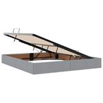 Casa si Gradina - Mobilier - Paturi si accesorii - Paturi - Pat cu storage Gri deschis 160 x 200 cm Piele artificiala - Infinity.ro