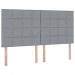 Casa si Gradina - Mobilier - Paturi si accesorii - Paturi - Pat cu storage Gri deschis 160 x 200 cm Piele artificiala - Infinity.ro