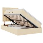 Casa si Gradina - Mobilier - Paturi si accesorii - Paturi - Pat cu storage cu saltea Creme 120 x 200 cm Piele artificiala - Infinity.ro