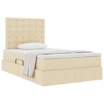 Casa si Gradina - Mobilier - Paturi si accesorii - Paturi - Pat cu storage cu saltea Creme 120 x 200 cm Piele artificiala - Infinity.ro