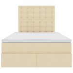 Casa si Gradina - Mobilier - Paturi si accesorii - Paturi - Pat cu storage cu saltea Creme 120 x 200 cm Piele artificiala - Infinity.ro