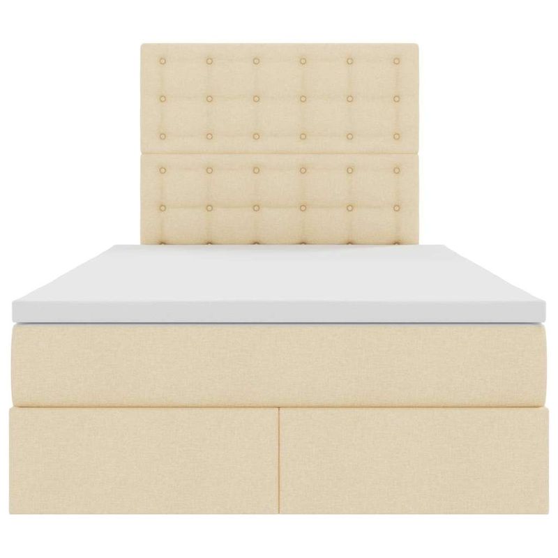 Casa si Gradina - Mobilier - Paturi si accesorii - Paturi - Pat cu storage cu saltea Creme 120 x 200 cm Piele artificiala - Infinity.ro
