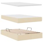 Casa si Gradina - Mobilier - Paturi si accesorii - Paturi - Pat cu storage cu saltea Creme 120 x 200 cm Piele artificiala - Infinity.ro