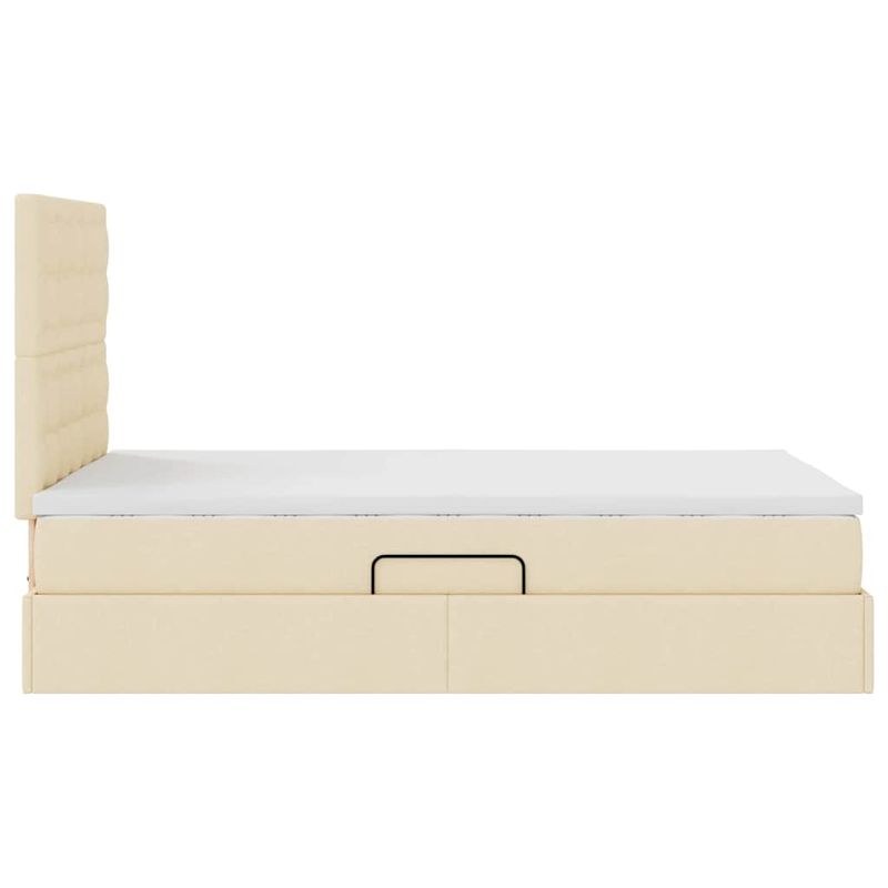 Casa si Gradina - Mobilier - Paturi si accesorii - Paturi - Pat cu storage cu saltea Creme 120 x 200 cm Piele artificiala - Infinity.ro