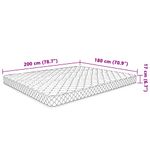 Casa si Gradina - Mobilier - Saltele si somiere - Saltele - Saltea Alb 200 x 180 x 17 cm Spuma PU - Infinity.ro