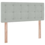 Casa si Gradina - Mobilier - Paturi si accesorii - Paturi - Pat cu storage cu saltea Gri deschis 120 x 190 cm Catifea - Infinity.ro