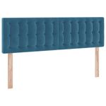 Casa si Gradina - Mobilier - Paturi si accesorii - Paturi - Pat cu storage cu saltea Albastru inchis 140 x 200 cm Catifea - Infinity.ro