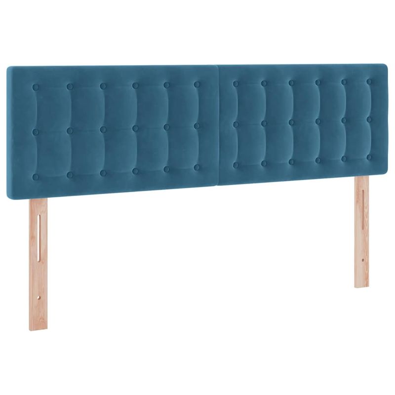 Casa si Gradina - Mobilier - Paturi si accesorii - Paturi - Pat cu storage cu saltea Albastru inchis 140 x 200 cm Catifea - Infinity.ro