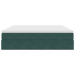 Casa si Gradina - Mobilier - Paturi si accesorii - Paturi - Pat cu saltea si spatiu de depozitare Verde inchis 160 x 200 cm - Infinity.ro
