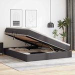 Casa si Gradina - Mobilier - Paturi si accesorii - Paturi - Pat cu saltea si spatiu de depozitare Gri 180 x 200 cm - Infinity.ro