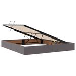 Casa si Gradina - Mobilier - Paturi si accesorii - Paturi - Pat cu saltea si spatiu de depozitare Gri 180 x 200 cm - Infinity.ro