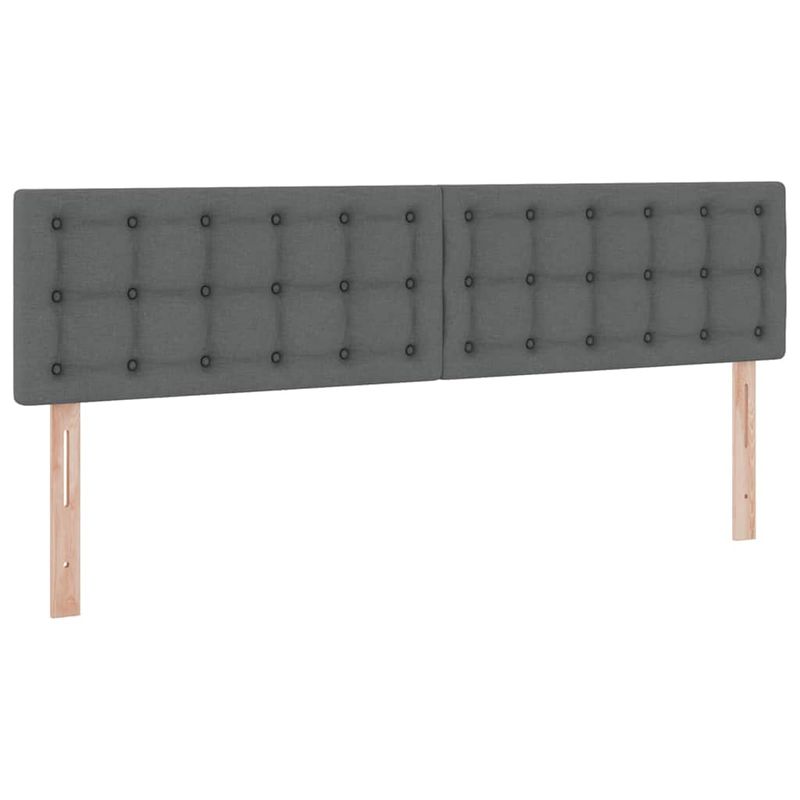 Casa si Gradina - Mobilier - Paturi si accesorii - Paturi - Pat cu saltea si spatiu de depozitare Gri inchis 180 x 200 cm - Infinity.ro