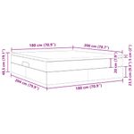 Casa si Gradina - Mobilier - Paturi si accesorii - Paturi - Pat cu saltea si spatiu de depozitare Negru 180 x 200 cm - Infinity.ro