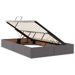 Casa si Gradina - Mobilier - Paturi si accesorii - Paturi - Pat cu saltea si spatiu de depozitare Gri 120 x 200 cm - Infinity.ro